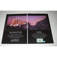 1990 Delta Airlines / America Express Card Ad - Castle