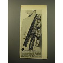 1960 Rooster Ties Ad - Rooster Ties are available at Ara's, Wellesley, Mass.