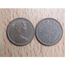 GB 1973 Elizabeth II Decimal Half Penny Coin