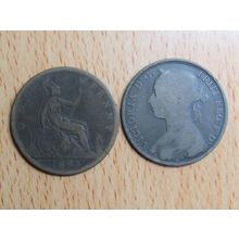 GB 1893 Victoria Penny Coin