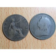 GB 1895 Victoria Penny Coin