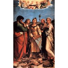 The_Saint_Cecilia_Altarpiece Poster Canvas Movie Film Print A0 A1 A2 A3 A4 A5 A6