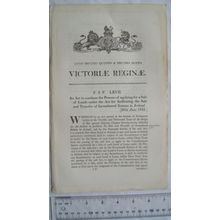 1852 Act of Parliament: sales & transfer of Incumbered Estates Ireland