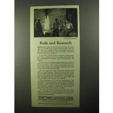 1922 New York Central Ad - Rails and Research