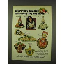 1973 Kraft Dressing Ad - Your Every Day Diet