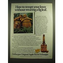 1985 DeKuyper Original Apple Barrel Schnapps Ad - Tempt Your Lover