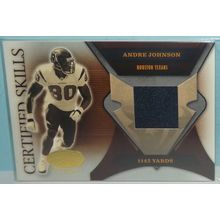 2005 Certified ANDRE JOHNSON (Texans) Certified Skills GU jersey #CS-AJ 138/175
