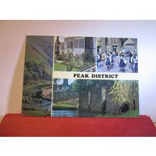 multiview, PEAK DISTRICT, DERBYSHIRE unused postcard =