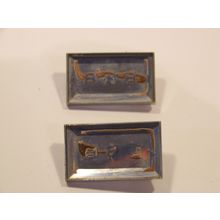 1967 CHRYSLER NEWPORT EMBLEMS OEM PAIR #2839348