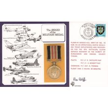 Award Of The Military Medal Lieutenant D Ratcliffe Hand Signed FDC