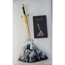 2 Oz Silver Collectible 2025 King Arthur Sword In Stone Excalibur Gold # 133/498