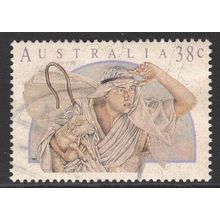 AUSTRALIA 1991: CHRISTMAS - 38c SHEPHERD USED (G7)