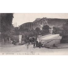 EC939 CHERBOURG -LA GARE ET LA MONTAGNE DU ROULE. LL PRINTED POSTCARD