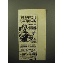 1941 Kellogg's All-Bran Cereal Ad - Dr. Charles Sauria