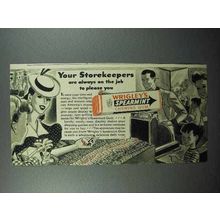 1941 Wrigley's Spearmint Gum Ad - Always on the Job