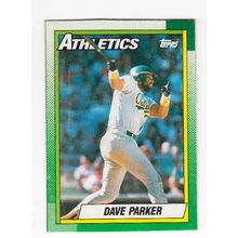 1990 Topps Dave Parker # J wax box bottom card – Oakland Athletics