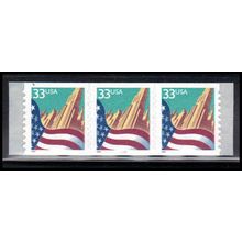 3281c 33c U.S. Flag Over City Fine MNH PNC 2222/3 PA4057