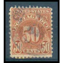 Used J86 50c Postage Due Barely Clears WA1488