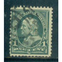 Used 279 1c Benjamin Franklin Barely Clears M04238