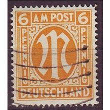 GERMANY Alliiert AmBri [1945] MiNr 0013 F ( O/used ) [01]