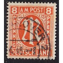 GERMANY Alliiert AmBri [1945] MiNr 0014 A ( O/used ) [01]