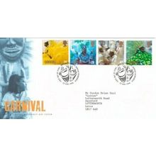 GB 1998 Carnival FDC Bureau Cancel typed with enclosure VGC