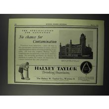 1929 Halsey Taylor Fountains Ad - Yeshiva College