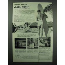 1946 Southern California Tourism Ad - Surfer