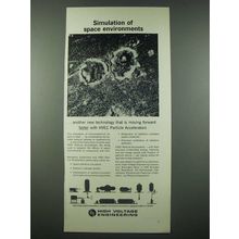1965 High Voltaage HVEC Particle Accelerators Ad - Space Environments