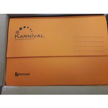 4 boxes x 25 = 100 Eastlight karnival Document Wallets FC Orange 42516