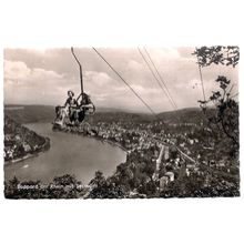 BERGRESTAURANT, BOPPARD, GERMANY used vintage postcard RP 1967 pm =
