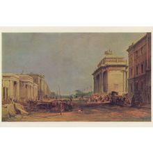 Hyde Park Corner in 1829 St George Hospital London Painting Postcard