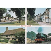 Tenterden Kent Smallhythe Place Ellen Terry Museum Train Postcard