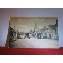 CHURCH STREET, LACOCK. WILTSHIRE unused antique postcard by R W Wilkinson & Co #