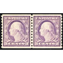 493, Mint NH Superb 3¢ Coil Pair - PSE Certificate Graded 98 * Stuart Katz