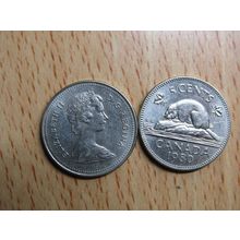 1980 Queen Elizabeth ll 5 Cents Canada Coin