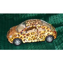 KINSMART 2018 SAFARI LEOPARD COLORS NEW BEETLE VOLKSWAGON -1/32 SCALE