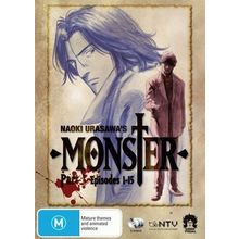 Naoki Urasawa's Monster Part 1 DVD | Episodes 1-15 | Anime | Region 4
