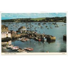 Falmouth Town Quay Cornwall Postcard 0149