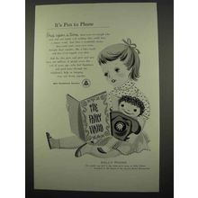 1957 Bell Telephone Ad - It's Fun to Phone