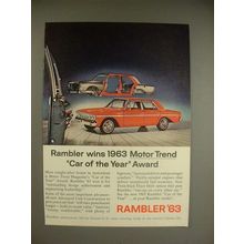 1963 Rambler Car Ad - Car of The Year Award!
