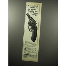 1970 Charter Arms Pocket Target Revolver Ad - .22LR