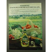 1972 Wish-Bone Italian Dressing Ad - Like Salads