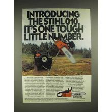 1980 Stihl 010 chainsaw Ad - One Tough Little Number