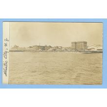 New Jersey Atlantic City Real Photo RPPC View From Water Of Atlantic City ~731