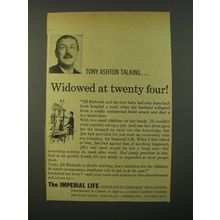 1964 The Imperial Life Assurance Company of Canada Ad - Tony Ashton talking