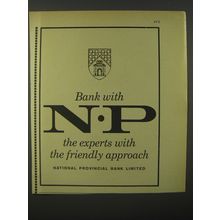 1964 National Provincial Bank Limited Ad - Bank with NP