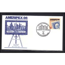 Event Cancel 05-25-86 2145 22c AMERIPEX '86 (Cachet-U/A) Box0290