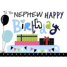 To You Nephew Happy Birthday - Nephew Birthday Greeting Card - 01197