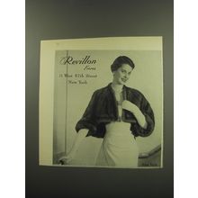 1949 Revillon Furs Ad - Revillon Freres